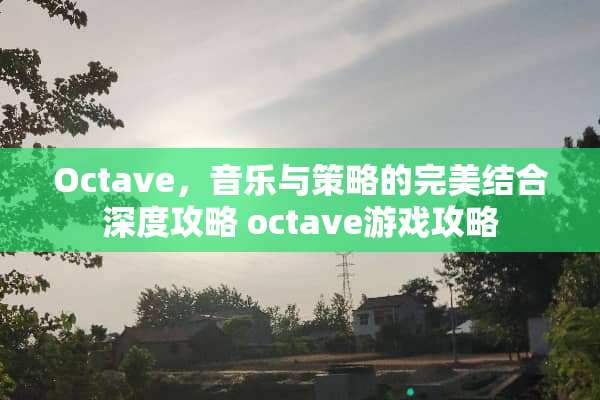 Octave，音乐与策略的完美结合深度攻略 octave游戏攻略