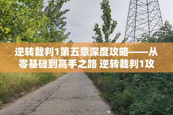 逆转裁判1第五章深度攻略——从零基础到高手之路 逆转裁判1攻略第五章