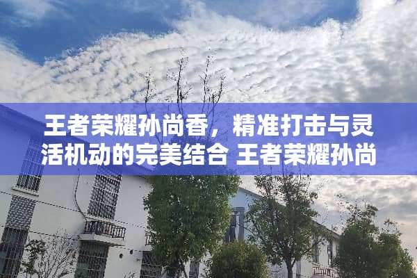 王者荣耀孙尚香，精准打击与灵活机动的完美结合 王者荣耀孙尚香的玩法