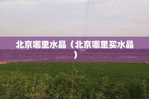 北京哪里水晶（北京哪里买水晶）