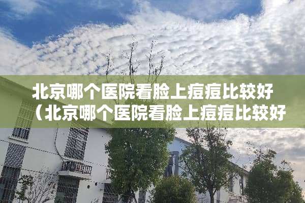 北京哪个医院看脸上痘痘比较好（北京哪个医院看脸上痘痘比较好的）
