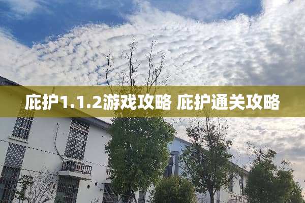 庇护1.1.2游戏攻略 庇护通关攻略