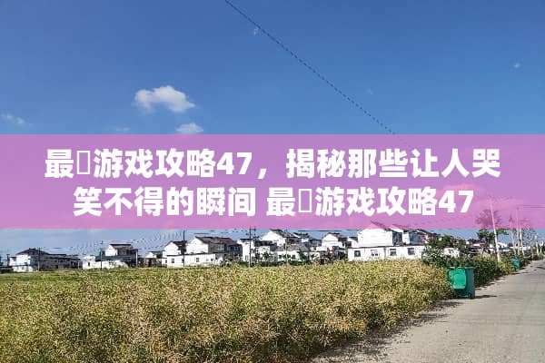 最囧游戏攻略47，揭秘那些让人哭笑不得的瞬间 最囧游戏攻略47