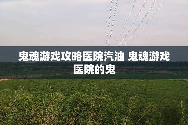 鬼魂游戏攻略医院汽油 鬼魂游戏医院的鬼