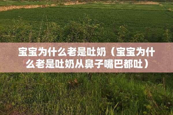 宝宝为什么老是吐奶（宝宝为什么老是吐奶从鼻子嘴巴都吐）