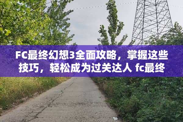 FC最终幻想3全面攻略，掌握这些技巧，轻松成为过关达人 fc最终幻想3攻略