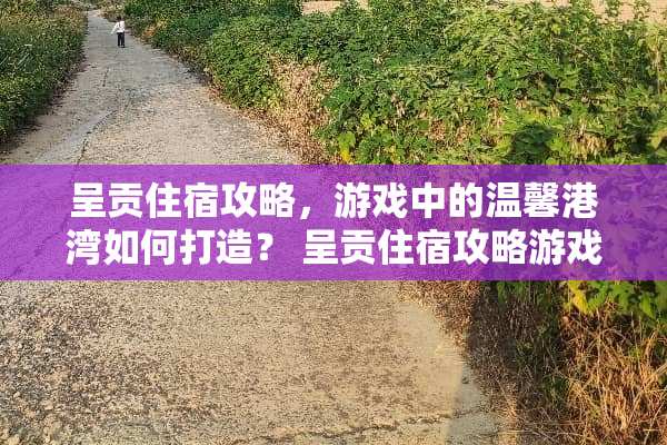 呈贡住宿攻略，游戏中的温馨港湾如何打造？ 呈贡住宿攻略游戏推荐