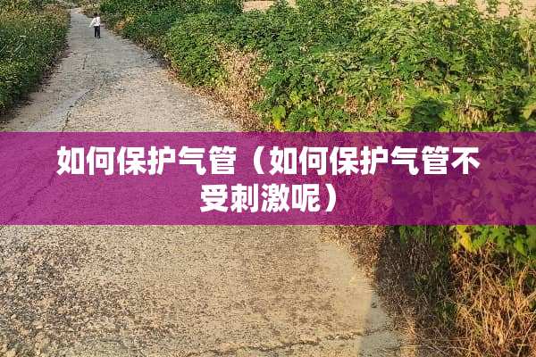 如何保护气管（如何保护气管不受**呢）