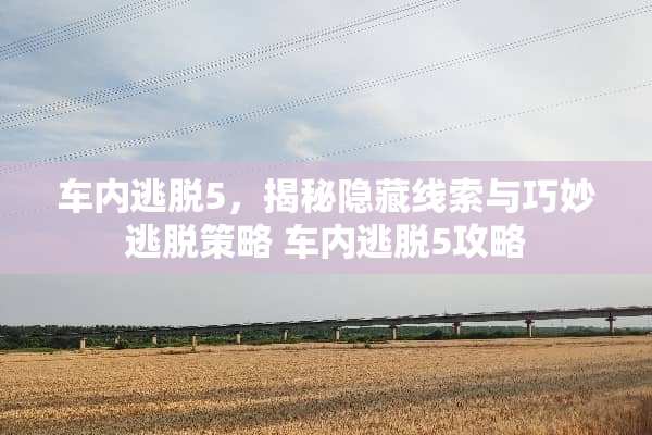车内逃脱5，揭秘隐藏线索与巧妙逃脱策略 车内逃脱5攻略
