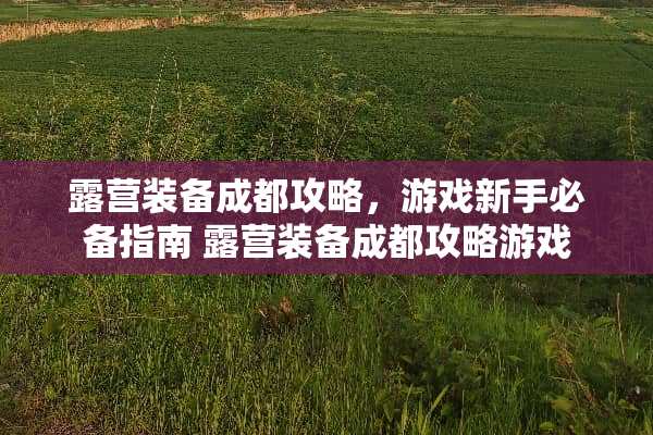 露营装备成都攻略，游戏新手必备指南 露营装备成都攻略游戏