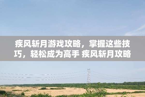 疾风斩月游戏攻略，掌握这些技巧，轻松成为高手 疾风斩月攻略