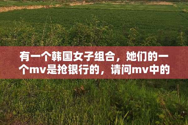 有一个韩国女子组合，她们的一个mv是抢银行的，请问mv中的歌曲的名字是什么？