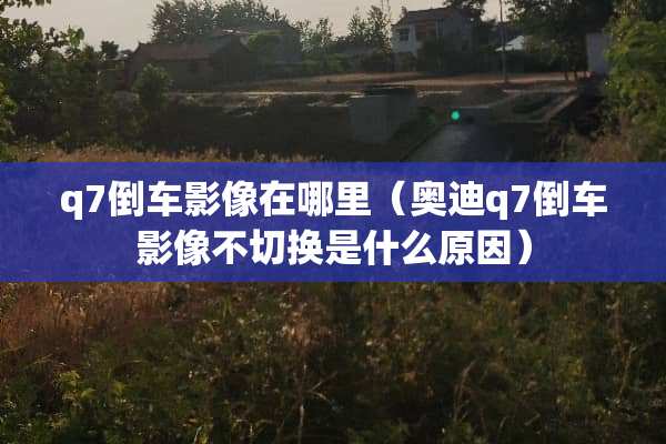 q7倒车影像在哪里（奥迪q7倒车影像不切换是什么原因）