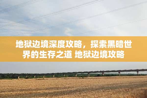 地狱边境深度攻略，探索黑暗世界的生存之道 地狱边境攻略