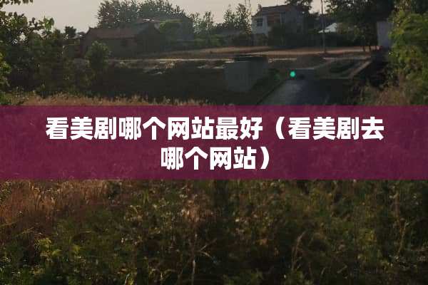 看美剧哪个网站最好（看美剧去哪个网站）