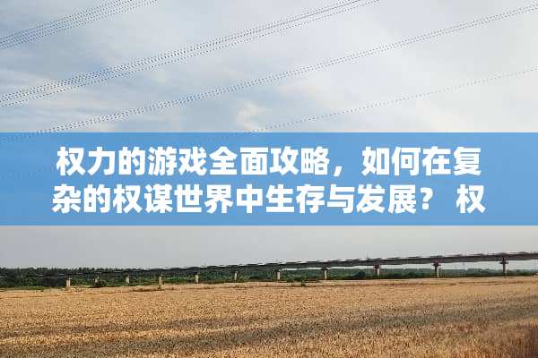 权力的游戏全面攻略，如何在复杂的权谋世界中生存与发展？ 权利的游戏攻略