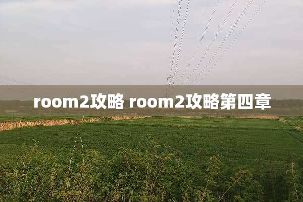 room2攻略 room2攻略第四章