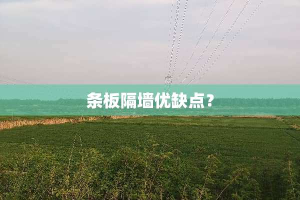 条板隔墙优缺点？