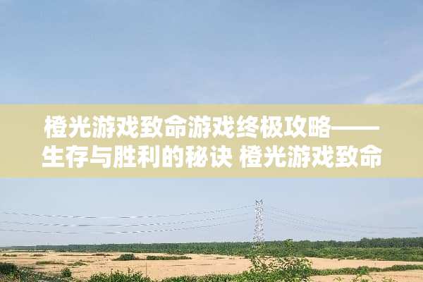 橙光游戏致命游戏终极攻略——生存与胜利的秘诀 橙光游戏致命游戏攻略