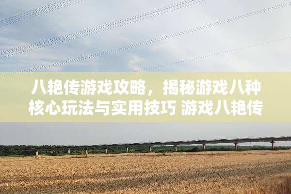 八艳传游戏攻略，揭秘游戏八种核心玩法与实用技巧 游戏八艳传攻略