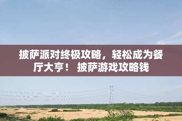 披萨派对终极攻略，轻松成为餐厅大亨！ 披萨游戏攻略钱