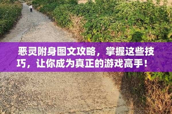 恶灵附身图文攻略，掌握这些技巧，让你成为真正的游戏高手！ 恶灵附身图文攻略