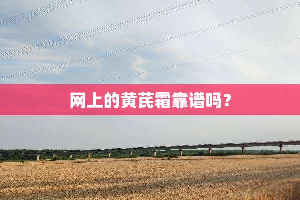 网上的黄芪霜靠谱吗？