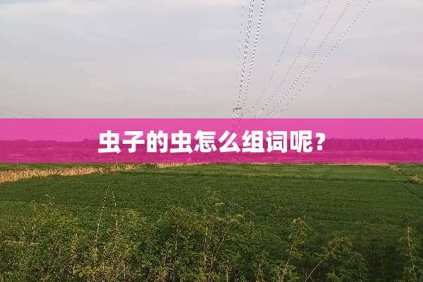 虫子的虫怎么组词呢？