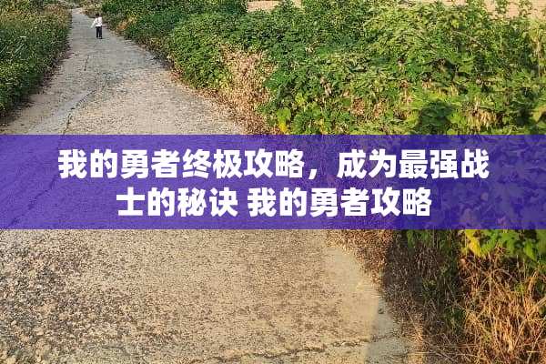 我的勇者终极攻略，成为最强战士的秘诀 我的勇者攻略