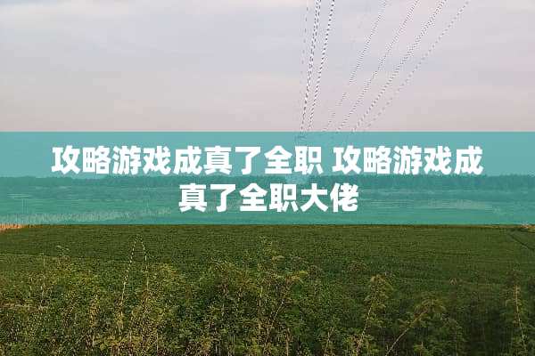 攻略游戏成真了** 攻略游戏成真了**大佬