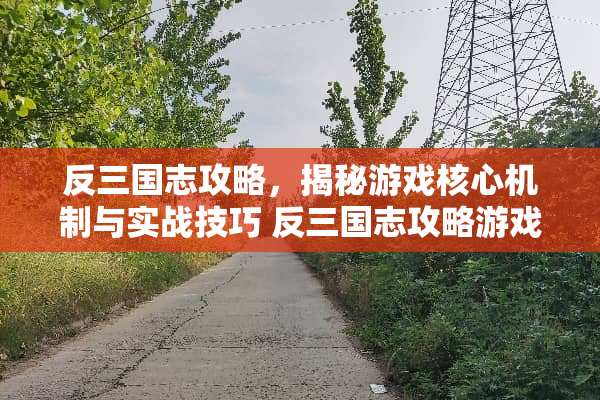 反三国志攻略，揭秘游戏核心机制与实战技巧 反三国志攻略游戏
