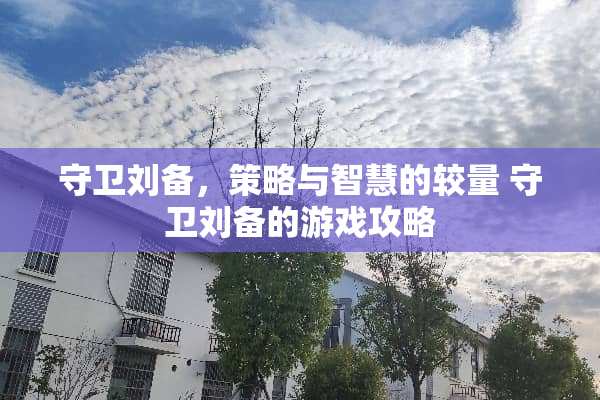守卫刘备，策略与智慧的较量 守卫刘备的游戏攻略