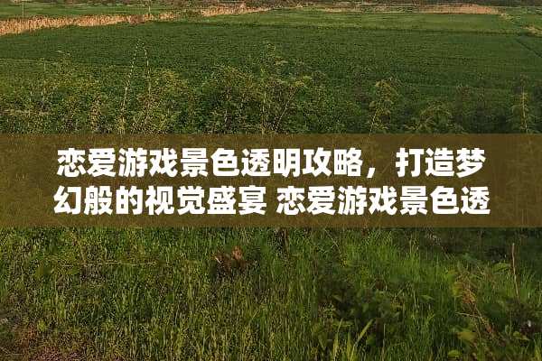 恋爱游戏景色透明攻略，打造梦幻般的视觉盛宴 恋爱游戏景色透明攻略