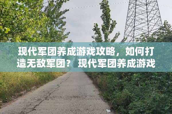 现代军团养成游戏攻略，如何打造无敌军团？ 现代军团养成游戏攻略