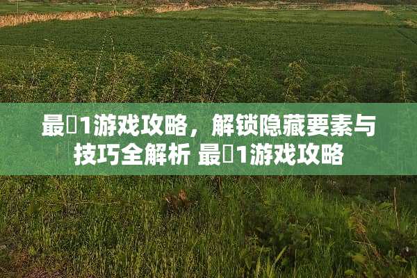 最囧1游戏攻略，解锁隐藏要素与技巧全解析 最囧1游戏攻略