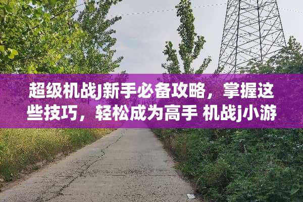 超级机战J新手必备攻略，掌握这些技巧，轻松成为高手 机战j小游戏攻略