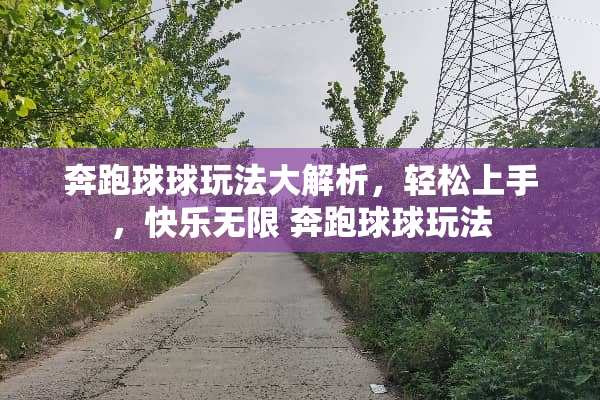 奔跑球球玩法大解析，轻松上手，快乐无限 奔跑球球玩法