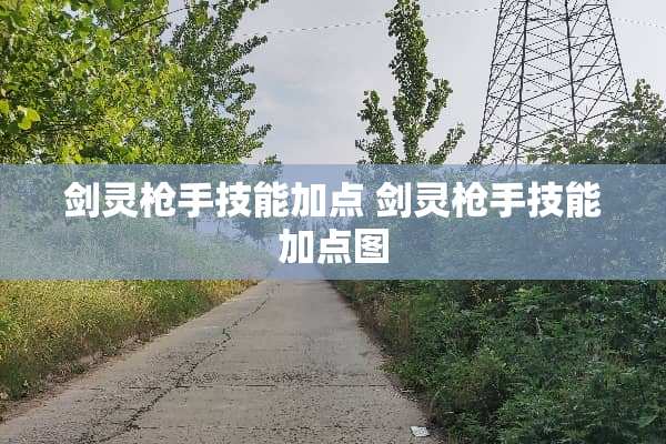 剑灵*手技能加点 剑灵*手技能加点图
