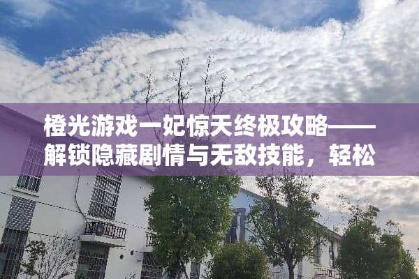 橙光游戏一妃惊天终极攻略——解锁隐藏剧情与无敌技能，轻松成为游戏霸主！ 橙光游戏一妃惊天攻略