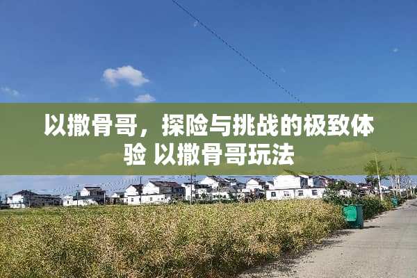 以撒骨哥，探险与挑战的极致体验 以撒骨哥玩法