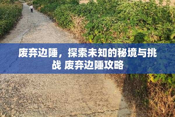 废弃边陲，探索未知的秘境与挑战 废弃边陲攻略