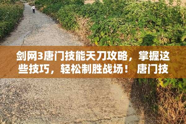 剑网3唐门技能天刀攻略，掌握这些技巧，轻松制胜战场！ 唐门技能天刀