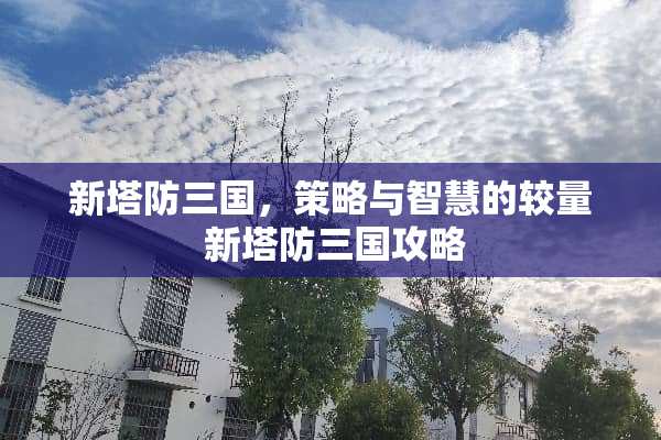 新塔防三国，策略与智慧的较量 新塔防三国攻略