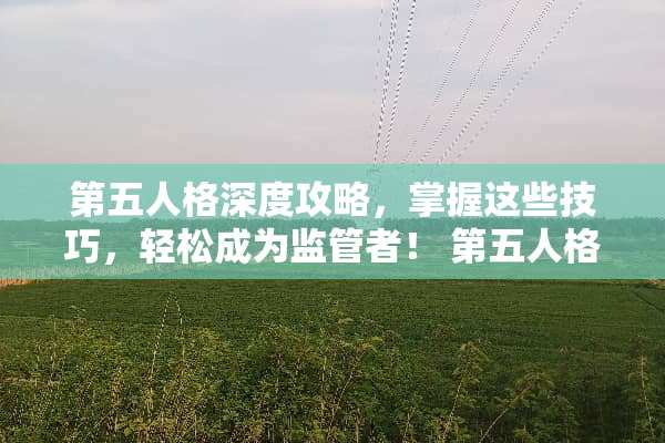 第五人格深度攻略，掌握这些技巧，轻松成为监管者！ 第五人格攻略技巧
