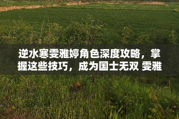逆水寒雯雅婷角色深度攻略，掌握这些技巧，成为国士无双 雯雅婷4攻略