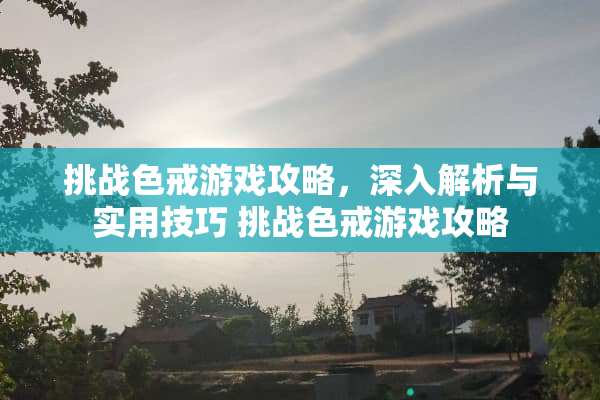 挑战**游戏攻略，深入解析与实用技巧 挑战**游戏攻略