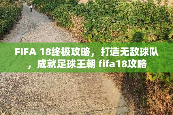 FIFA 18终极攻略，打造无敌球队，成就**王朝 fifa18攻略