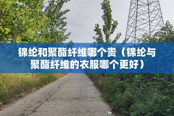 锦纶和聚酯纤维哪个贵（锦纶与聚酯纤维的衣服哪个更好）