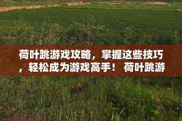 荷叶跳游戏攻略，掌握这些技巧，轻松成为游戏高手！ 荷叶跳游戏玩法