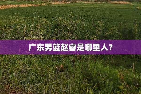 广东男篮赵睿是哪里人？